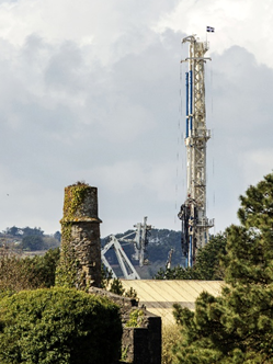 cornwall building site UK United Down Geothermal Well